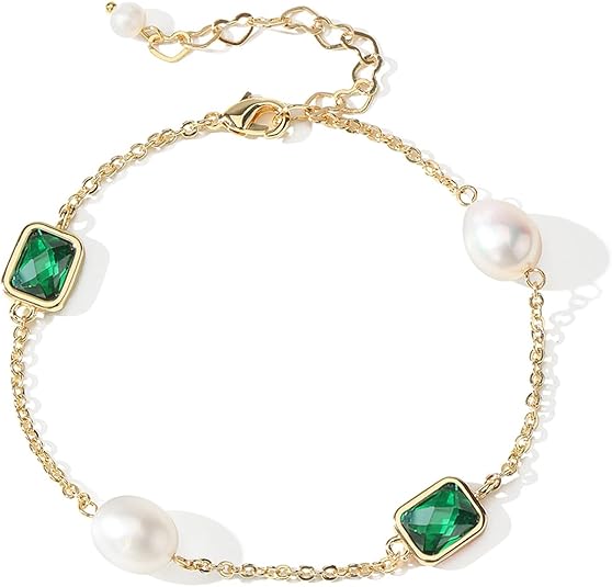 51O7xHgnujL._AC_SY535_ Elegant 18K Gold-Plated Pearl Bracelet